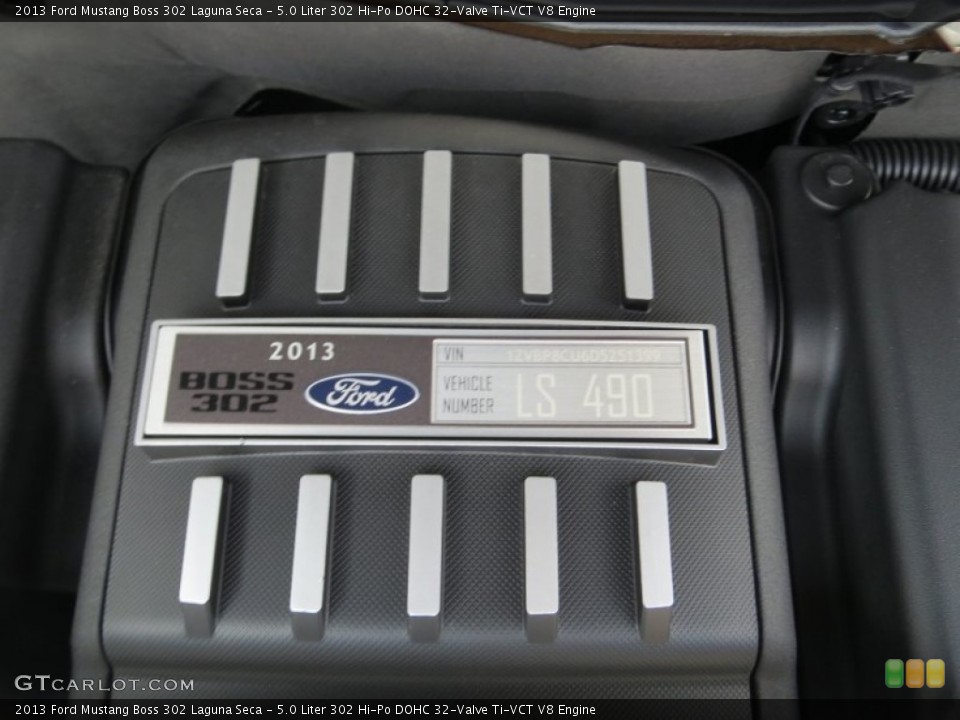 5.0 Liter 302 Hi-Po DOHC 32-Valve Ti-VCT V8 Engine for the 2013 Ford Mustang #71339492
