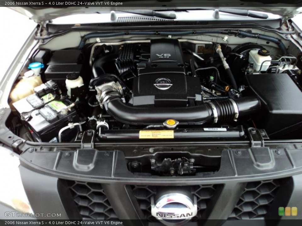 4.0 Liter DOHC 24-Valve VVT V6 2006 Nissan Xterra Engine