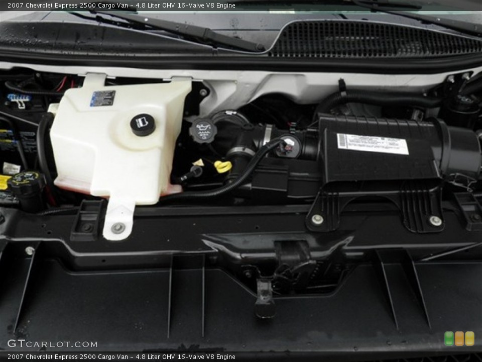4.8 Liter OHV 16-Valve V8 2007 Chevrolet Express Engine