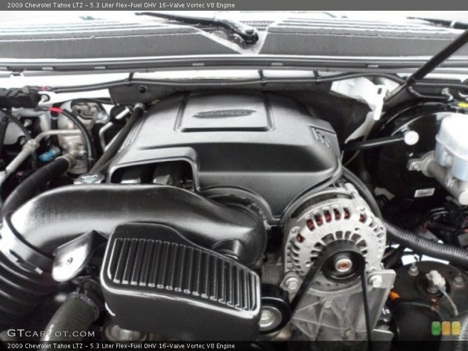 5.3 Liter Flex-Fuel OHV 16-Valve Vortec V8 Engine for the 2009 Chevrolet Tahoe #71411086
