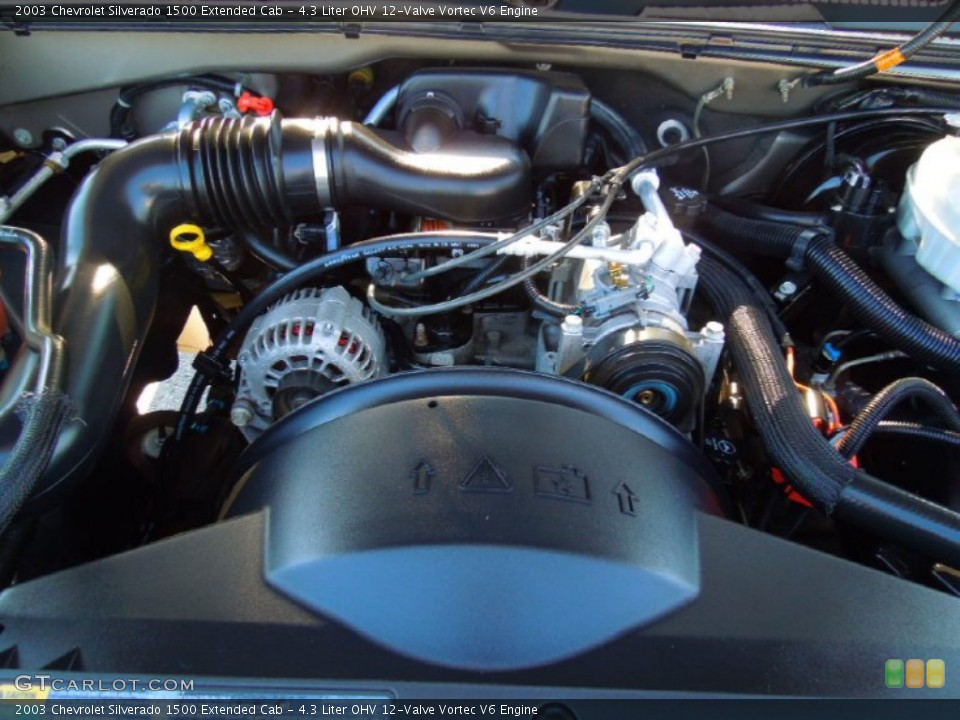 4.3 Liter OHV 12-Valve Vortec V6 Engine for the 2003 Chevrolet Silverado 1500 #71424742