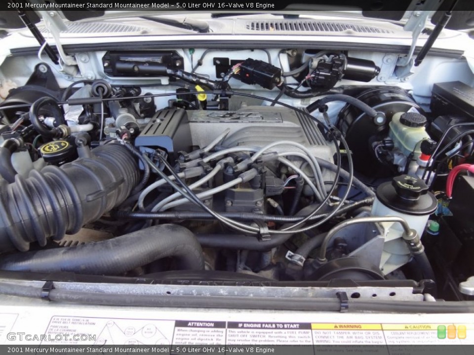 5.0 Liter OHV 16-Valve V8 Engine for the 2001 Mercury Mountaineer #71439266