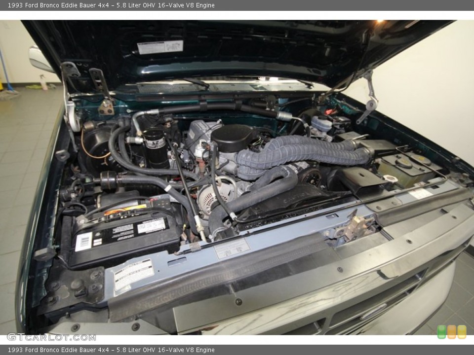 5.8 Liter OHV 16-Valve V8 1993 Ford Bronco Engine