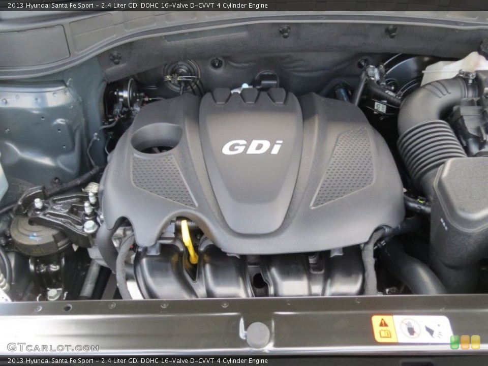 2.4 Liter GDi DOHC 16-Valve D-CVVT 4 Cylinder Engine for the 2013 Hyundai Santa Fe #71467082