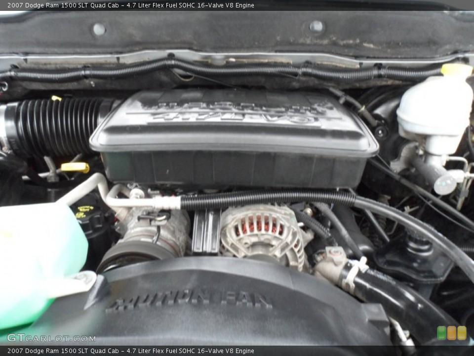 4.7 Liter Flex Fuel SOHC 16-Valve V8 Engine for the 2007 Dodge Ram 1500 #71518559 | GTCarLot.com 2007 Dodge Ram 1500 4.7 Flex Fuel Engine