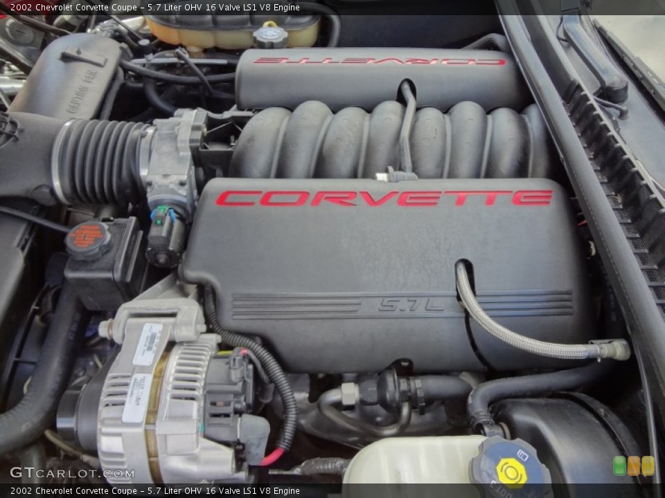 5.7 Liter OHV 16 Valve LS1 V8 Engine for the 2002 Chevrolet Corvette #71520179