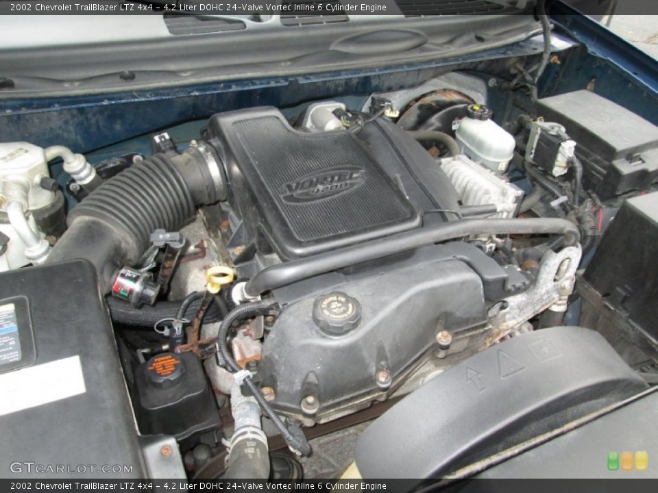 4.2 Liter DOHC 24-Valve Vortec Inline 6 Cylinder Engine for the 2002 Chevrolet TrailBlazer #71563228