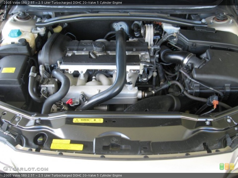 2.5 Liter Turbocharged DOHC 20-Valve 5 Cylinder Engine for the 2005 Volvo S80 #71572157