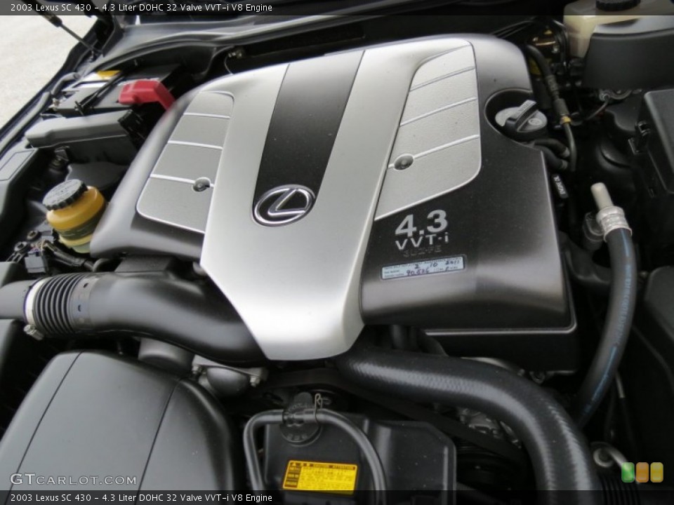 4.3 Liter DOHC 32 Valve VVT-i V8 Engine for the 2003 Lexus SC #71581898
