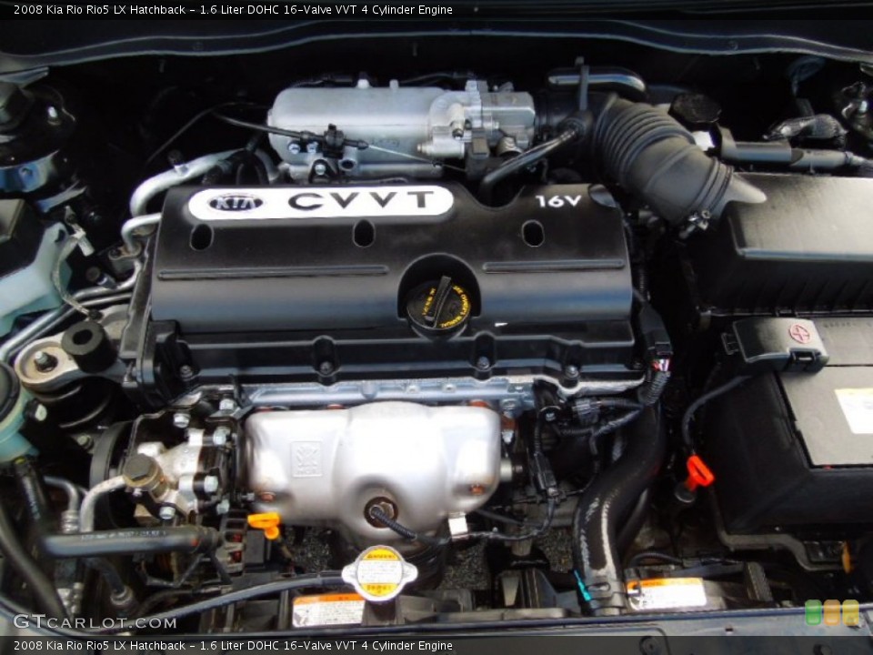 1.6 Liter DOHC 16-Valve VVT 4 Cylinder Engine for the 2008 Kia Rio #71609286