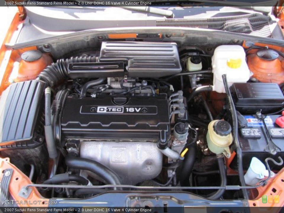 2.0 Liter DOHC 16 Valve 4 Cylinder 2007 Suzuki Reno Engine
