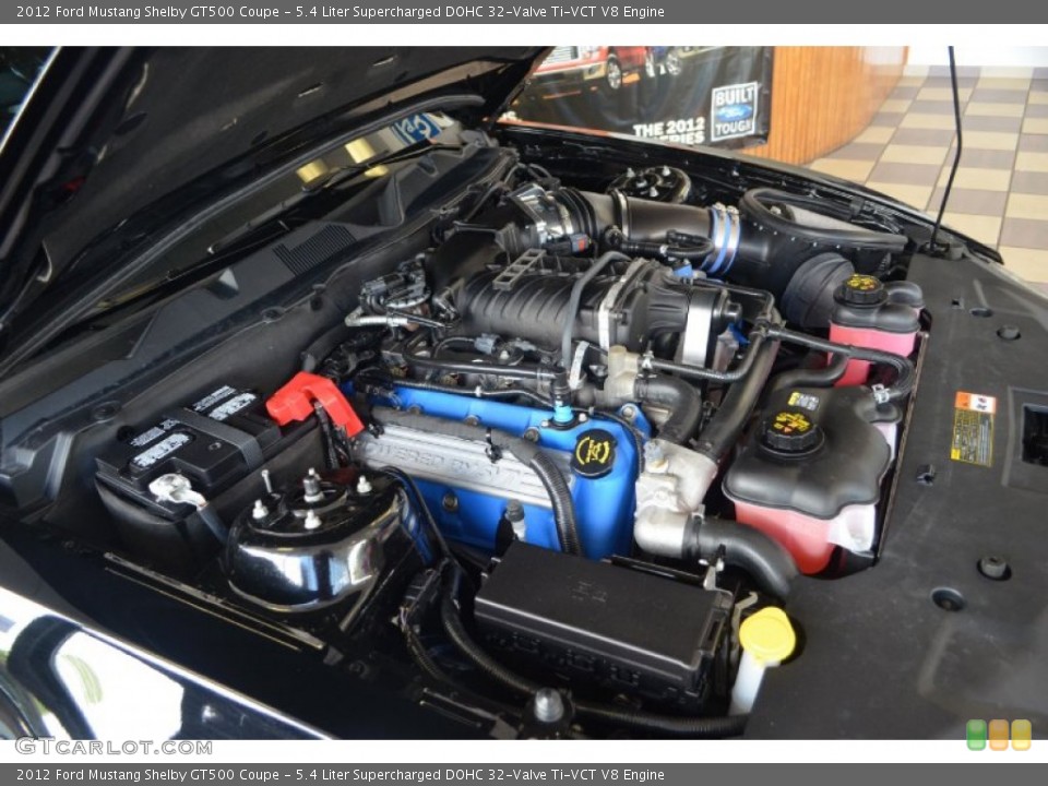 5.4 Liter Supercharged DOHC 32-Valve Ti-VCT V8 Engine for the 2012 Ford Mustang #71619117