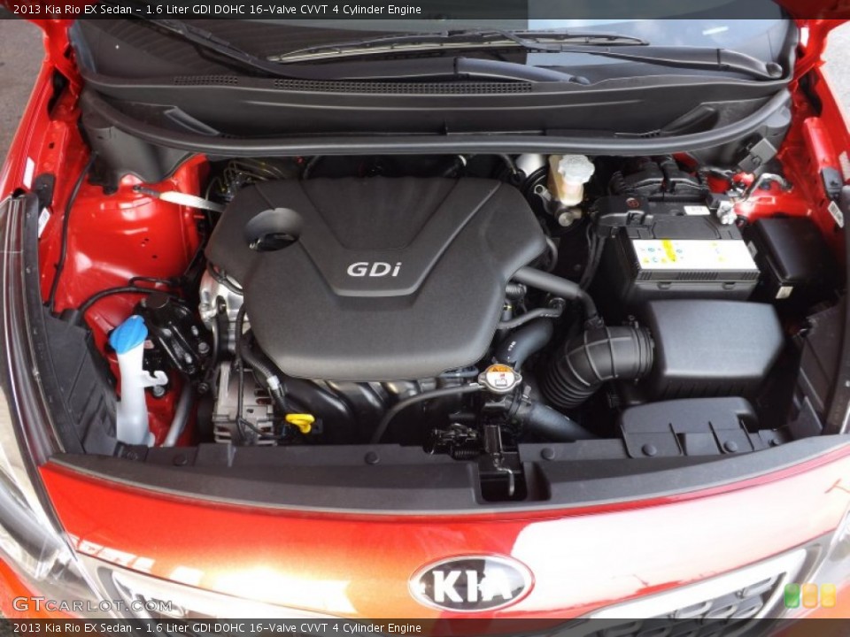 1.6 Liter GDI DOHC 16-Valve CVVT 4 Cylinder Engine for the 2013 Kia Rio #71643280