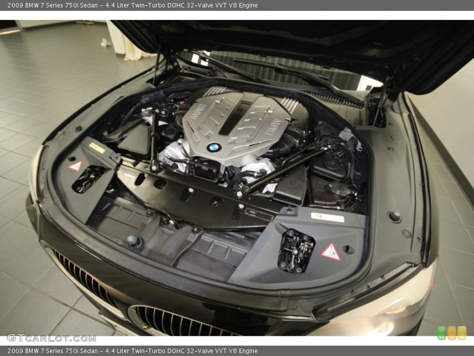 4.4 Liter Twin-Turbo DOHC 32-Valve VVT V8 Engine for the 2009 BMW 7 Series #71690608