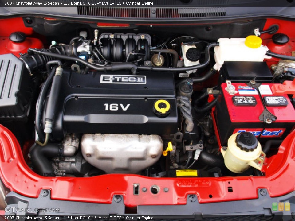 1.6 Liter DOHC 16-Valve E-TEC 4 Cylinder Engine for the 2007 Chevrolet Aveo #71721649