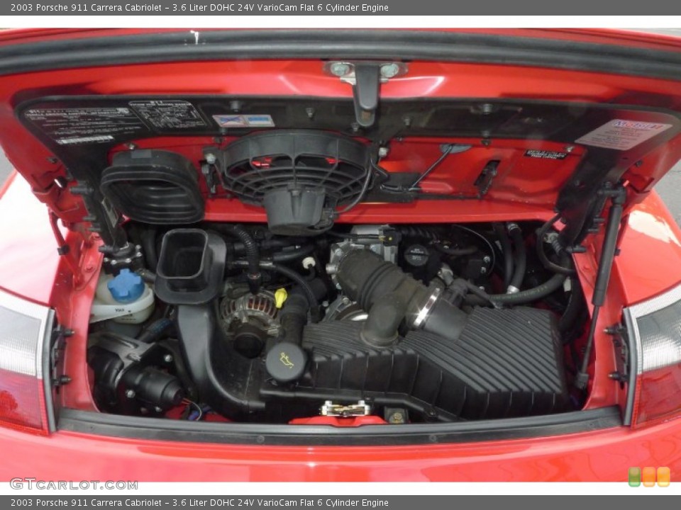 3.6 Liter DOHC 24V VarioCam Flat 6 Cylinder Engine for the 2003 Porsche 911 #71796913