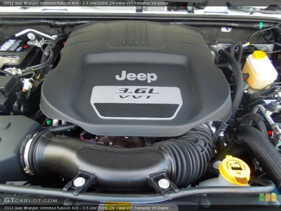 3.6 Liter DOHC 24-Valve VVT Pentastar V6 Engine for the 2013 Jeep Wrangler Unlimited #71813559