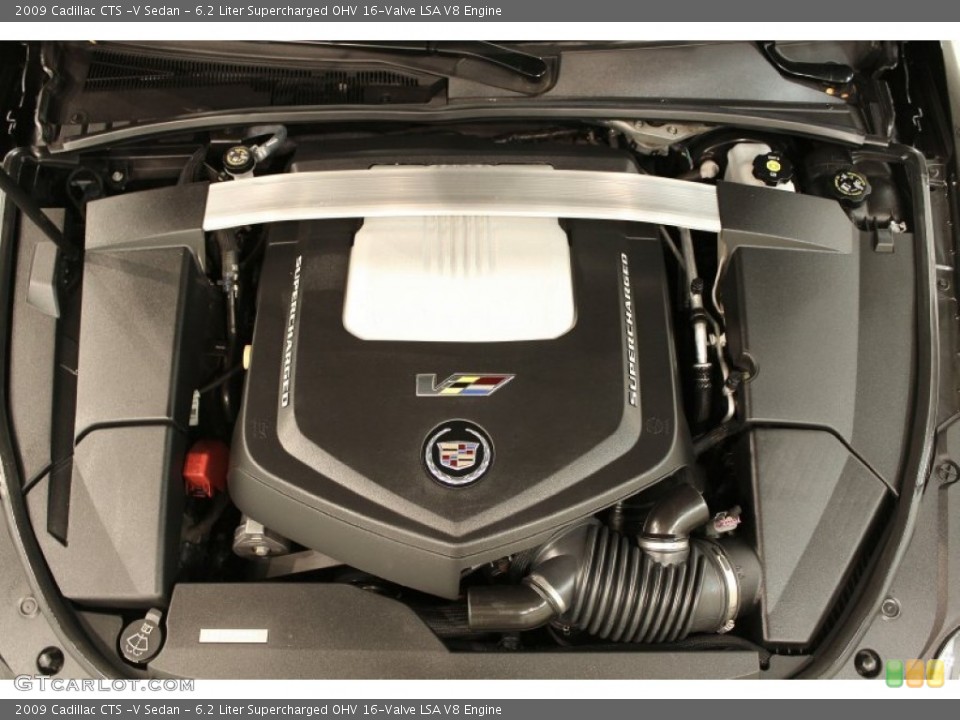 6.2 Liter Supercharged OHV 16-Valve LSA V8 2009 Cadillac CTS Engine
