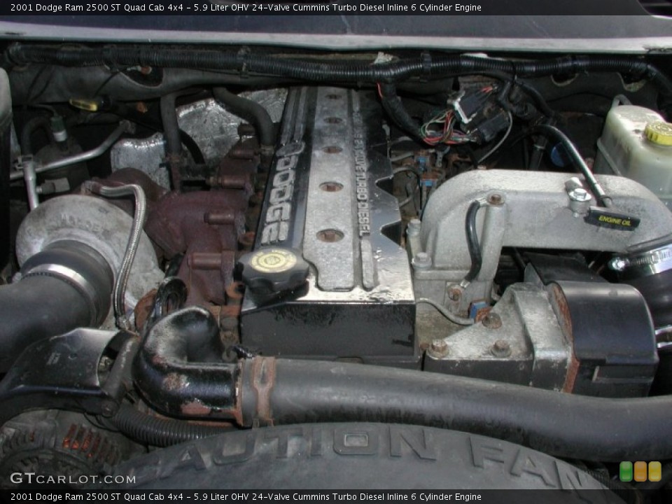 5.9 Liter OHV 24-Valve Cummins Turbo Diesel Inline 6 Cylinder Engine for the 2001 Dodge Ram 2500 #71827376