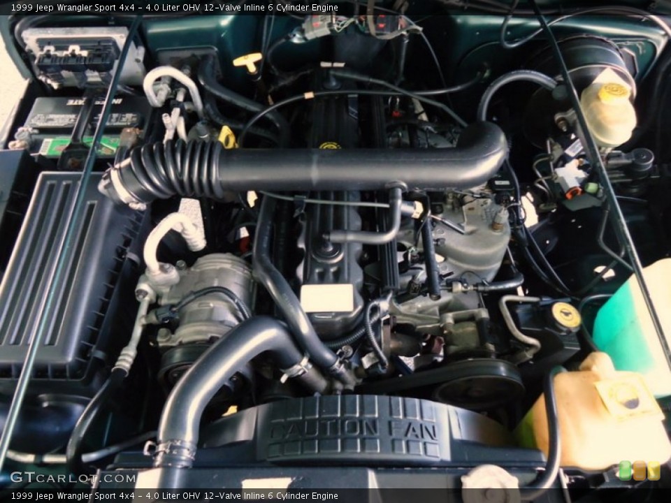 4.0 Liter OHV 12-Valve Inline 6 Cylinder Engine for the 1999 Jeep Wrangler #71842375