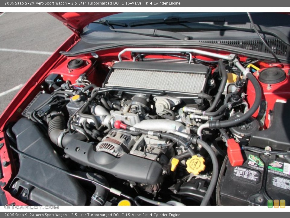 2.5 Liter Turbocharged DOHC 16-Valve Flat 4 Cylinder 2006 Saab 9-2X Engine