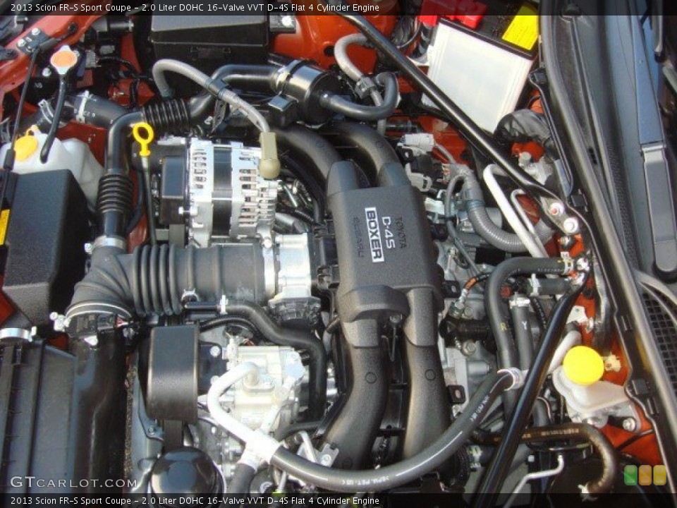 2.0 Liter DOHC 16-Valve VVT D-4S Flat 4 Cylinder Engine for the 2013 Scion FR-S #71844764