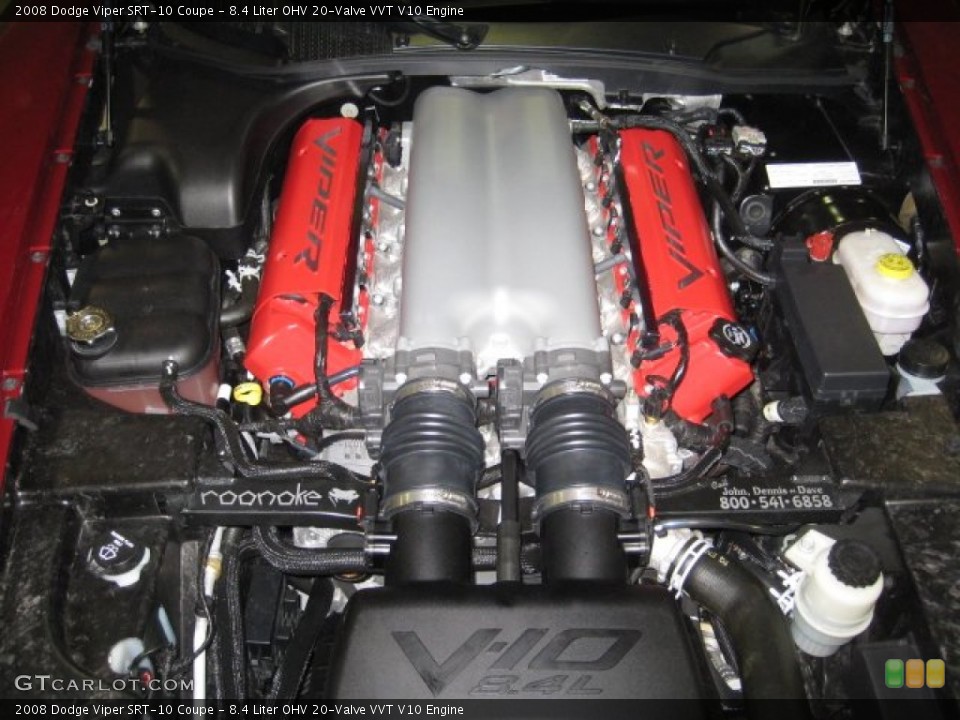 8.4 Liter OHV 20-Valve VVT V10 Engine for the 2008 Dodge Viper #71880314