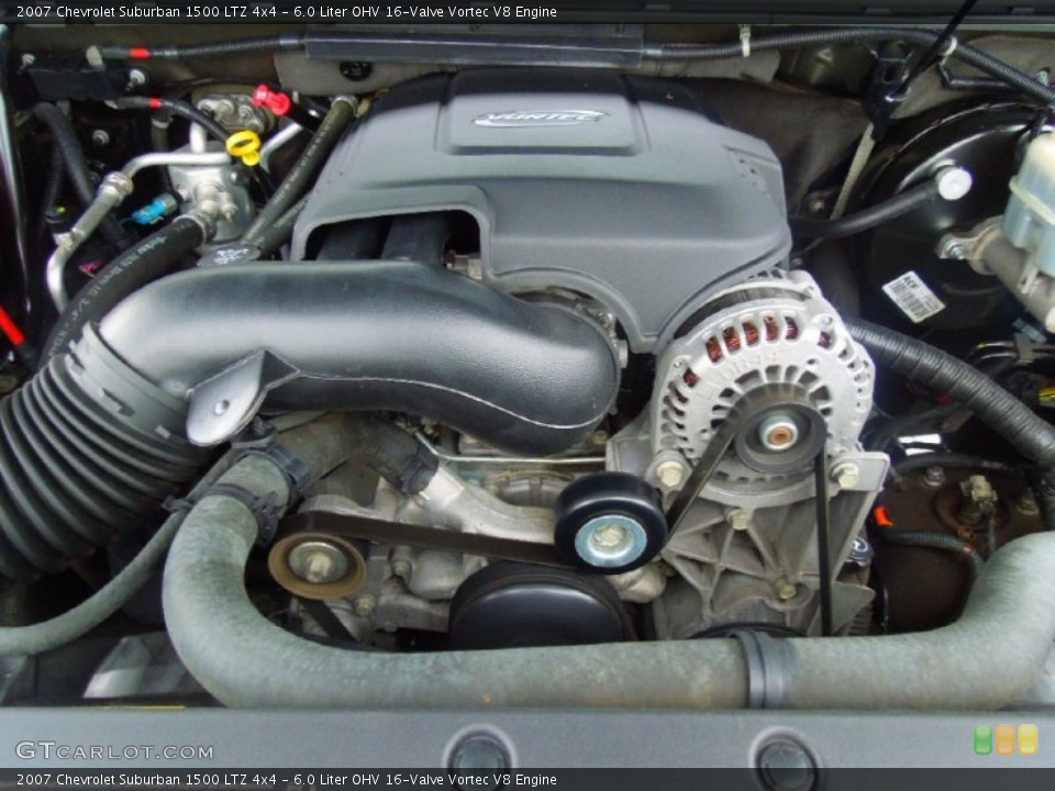 6.0 Liter OHV 16-Valve Vortec V8 Engine for the 2007 Chevrolet Suburban #71897961