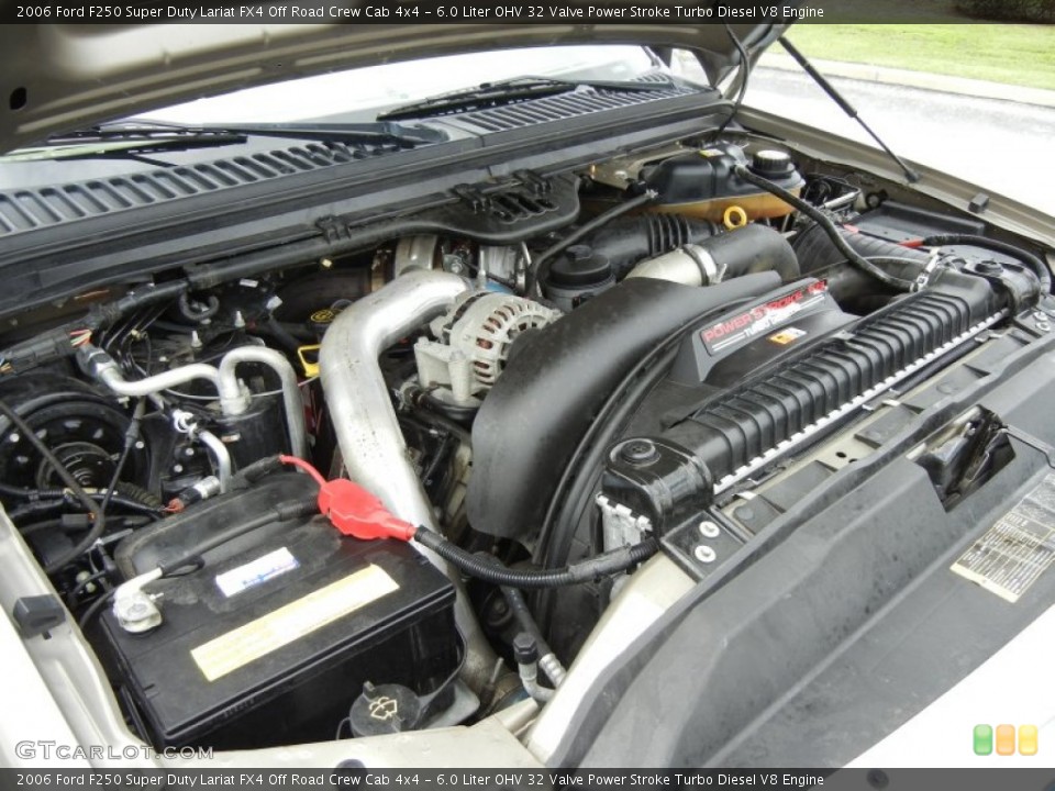 6.0 Liter OHV 32 Valve Power Stroke Turbo Diesel V8 Engine for the 2006 Ford F250 Super Duty #71915994