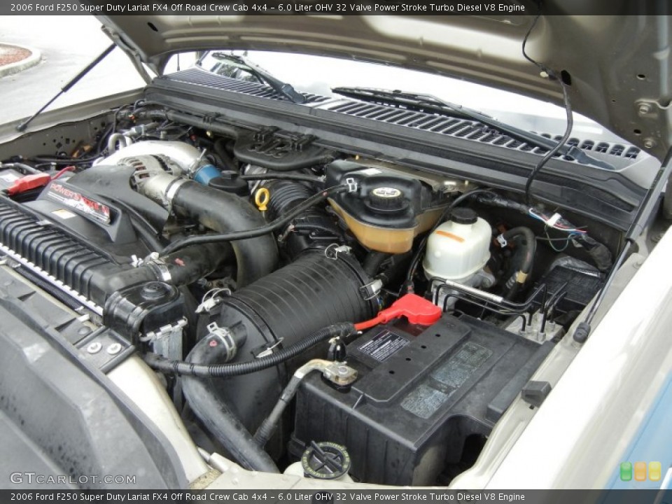 6.0 Liter OHV 32 Valve Power Stroke Turbo Diesel V8 Engine for the 2006 Ford F250 Super Duty #71916018