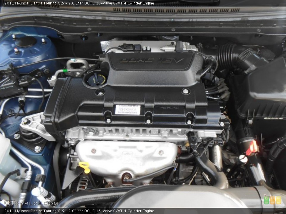 2.0 Liter DOHC 16-Valve CVVT 4 Cylinder Engine for the 2011 Hyundai Elantra #71993886