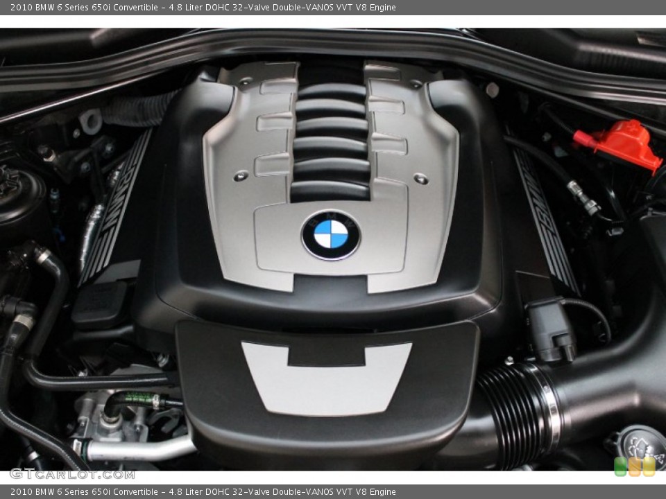 4.8 Liter DOHC 32-Valve Double-VANOS VVT V8 Engine for the 2010 BMW 6 Series #72010155