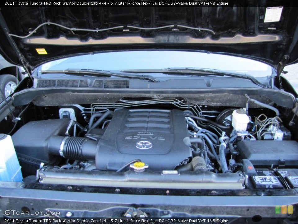 5.7 Liter i-Force Flex-Fuel DOHC 32-Valve Dual VVT-i V8 Engine for the 2011 Toyota Tundra #72021819
