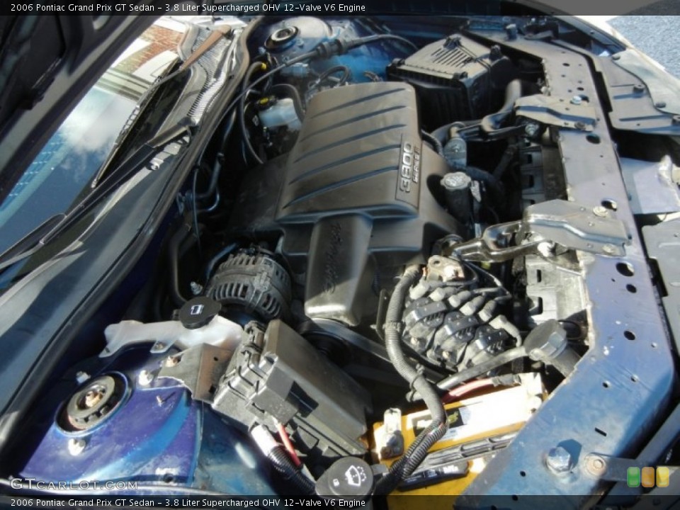 3.8 Liter Supercharged OHV 12-Valve V6 2006 Pontiac Grand Prix Engine