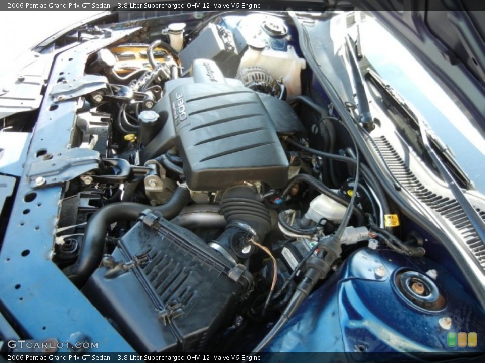 3.8 Liter Supercharged OHV 12-Valve V6 Engine for the 2006 Pontiac Grand Prix #72026331