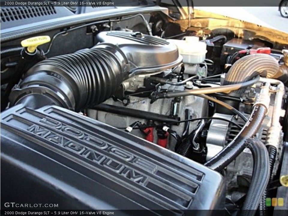 5.9 Liter OHV 16-Valve V8 2000 Dodge Durango Engine