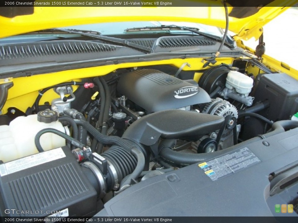 5.3 Liter OHV 16-Valve Vortec V8 2006 Chevrolet Silverado 1500 Engine