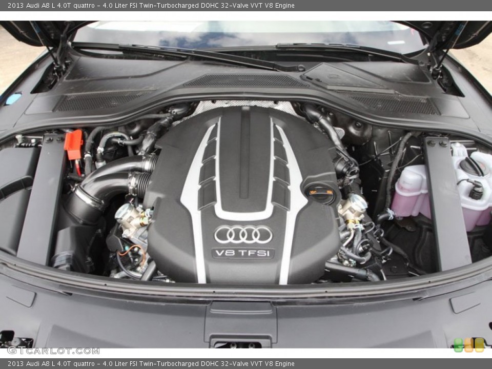 4.0 Liter FSI Twin-Turbocharged DOHC 32-Valve VVT V8 Engine for the 2013 Audi A8 #72074206