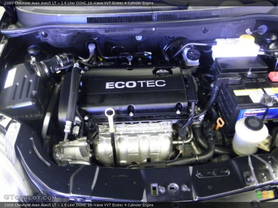 1.6 Liter DOHC 16-Valve VVT Ecotec 4 Cylinder Engine for the 2009 Chevrolet Aveo #72080635