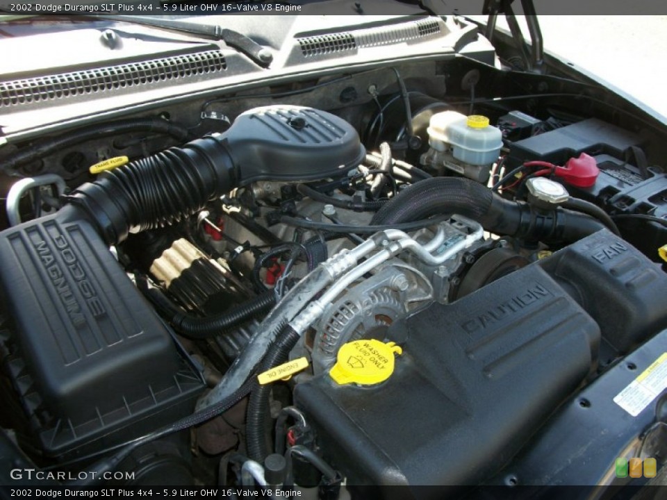 5.9 Liter OHV 16-Valve V8 Engine for the 2002 Dodge Durango #72098360