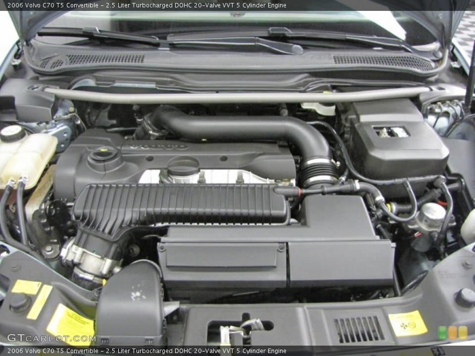 2.5 Liter Turbocharged DOHC 20-Valve VVT 5 Cylinder 2006 Volvo C70 Engine