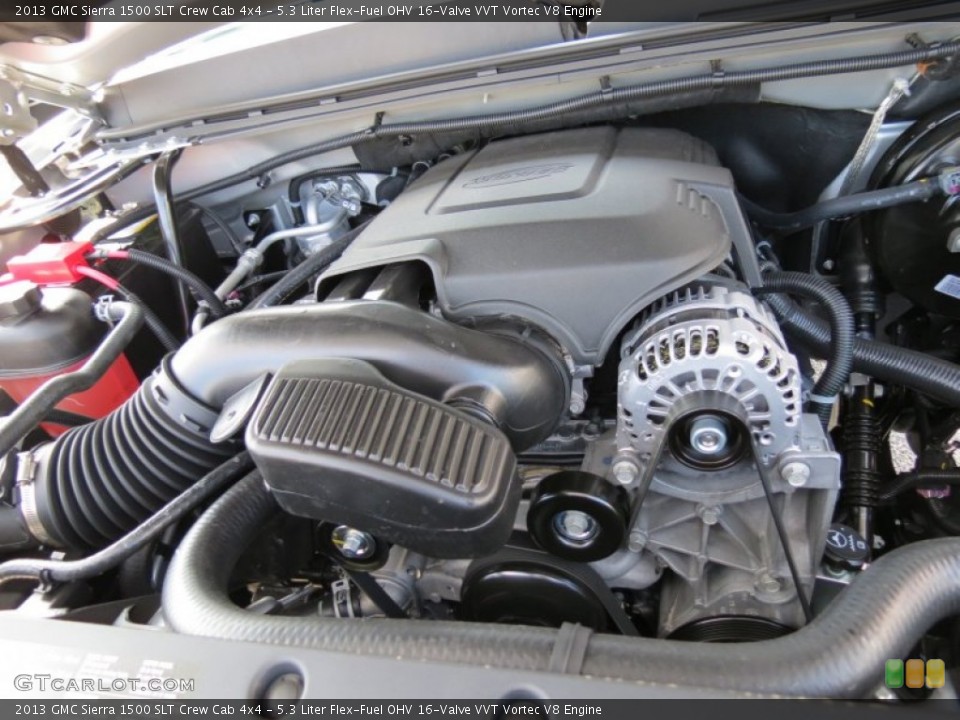 5.3 Liter Flex-Fuel OHV 16-Valve VVT Vortec V8 Engine for the 2013 GMC Sierra 1500 #72138397