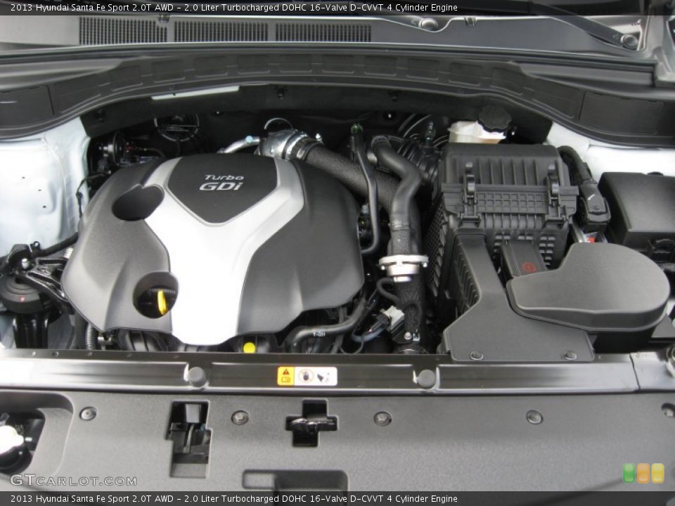 2.0 Liter Turbocharged DOHC 16-Valve D-CVVT 4 Cylinder Engine for the 2013 Hyundai Santa Fe #72147252