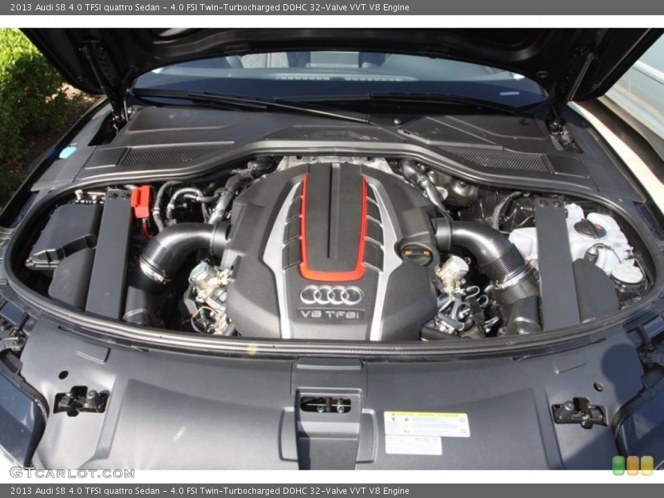 4.0 FSI Twin-Turbocharged DOHC 32-Valve VVT V8 Engine for the 2013 Audi S8 #72148515