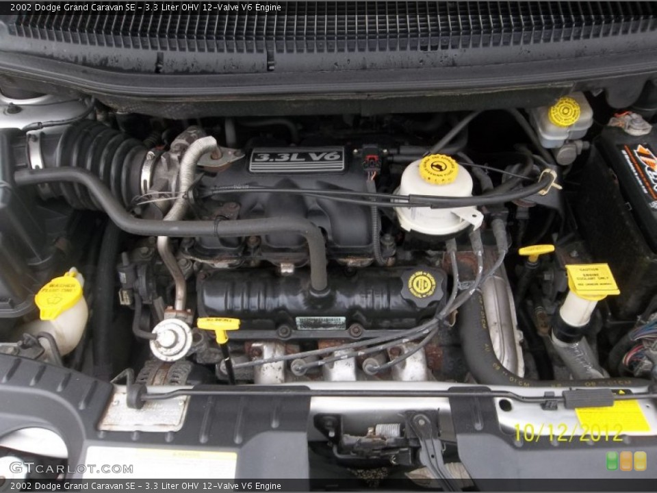 3.3 Liter OHV 12-Valve V6 2002 Dodge Grand Caravan Engine