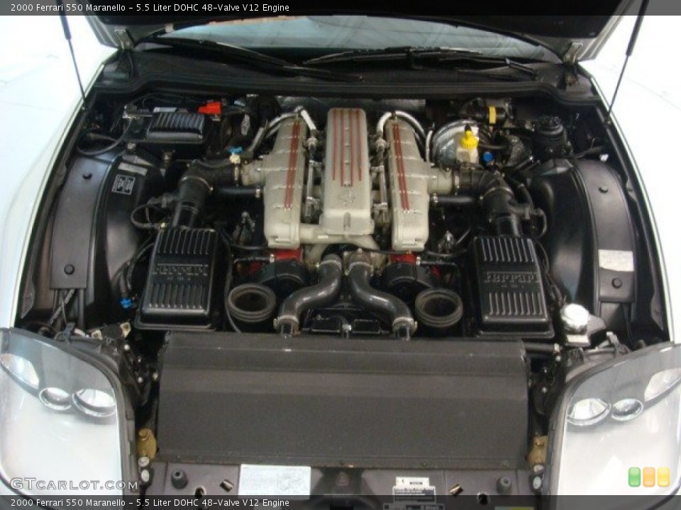 5.5 Liter DOHC 48-Valve V12 2000 Ferrari 550 Engine