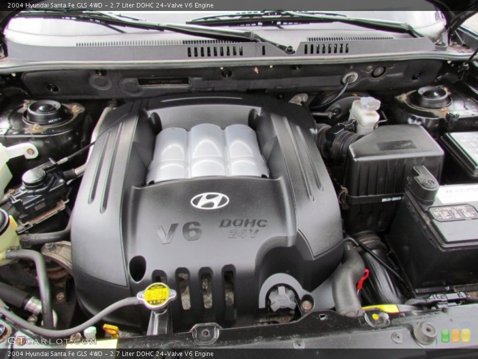 2.7 Liter DOHC 24-Valve V6 Engine for the 2004 Hyundai Santa Fe #72212159