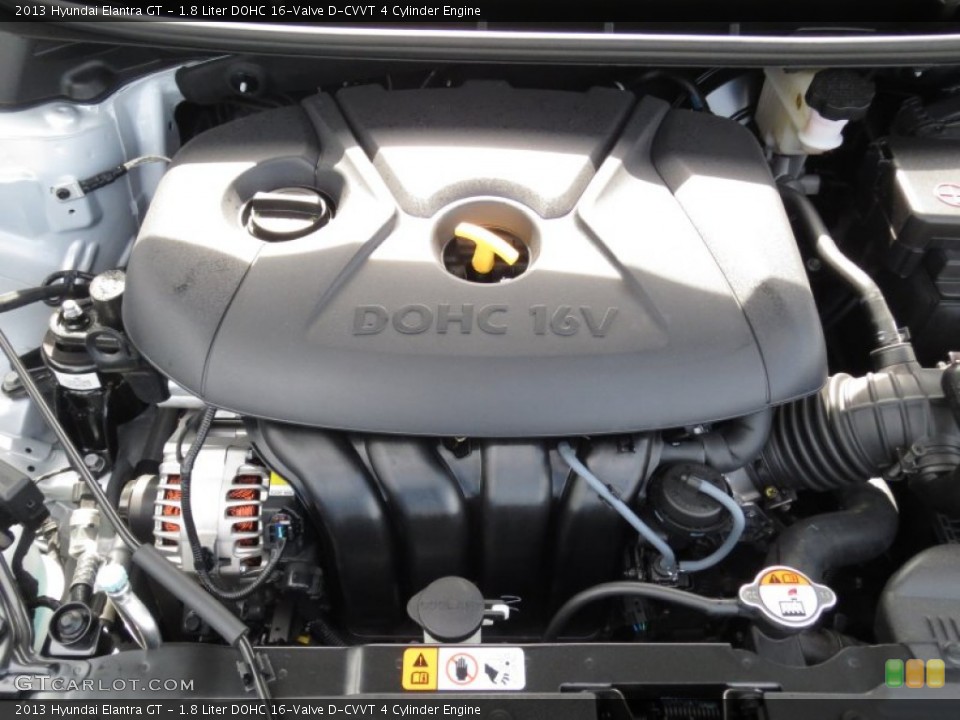 1.8 Liter DOHC 16-Valve D-CVVT 4 Cylinder Engine for the 2013 Hyundai Elantra #72219691