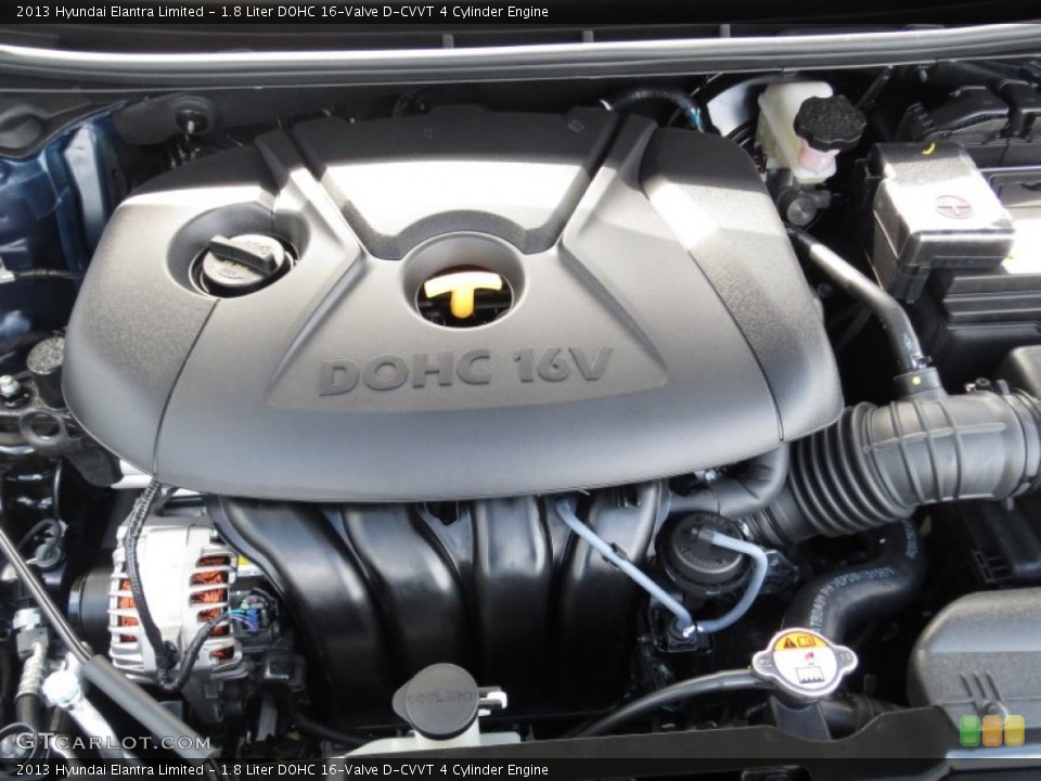 1.8 Liter DOHC 16-Valve D-CVVT 4 Cylinder Engine for the 2013 Hyundai Elantra #72222038