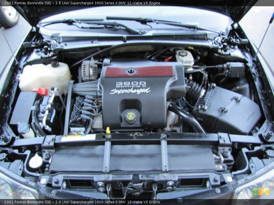 3.8 Liter Supercharged 3800 Series II OHV 12-Valve V6 Engine for the 2001 Pontiac Bonneville #72223097